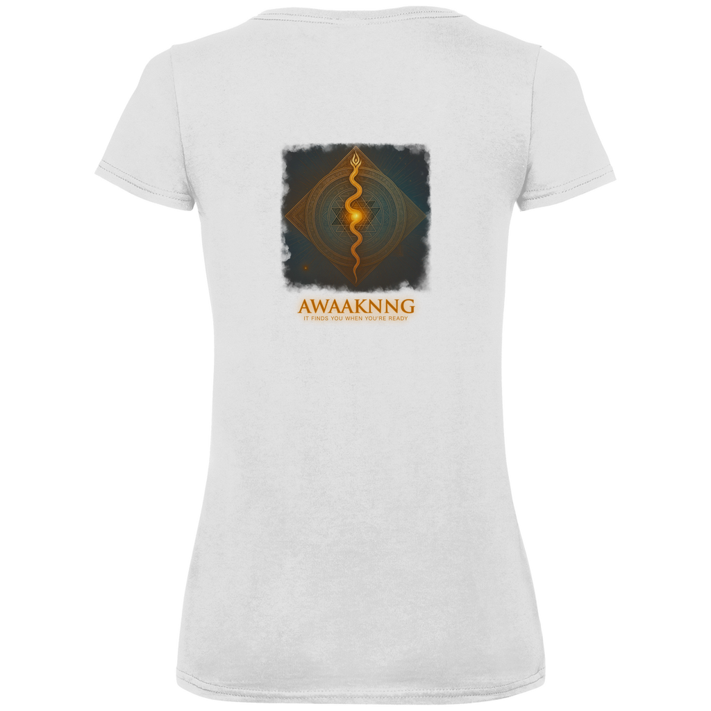 Awaaknng Flame Damen V-Neck T-Shirt