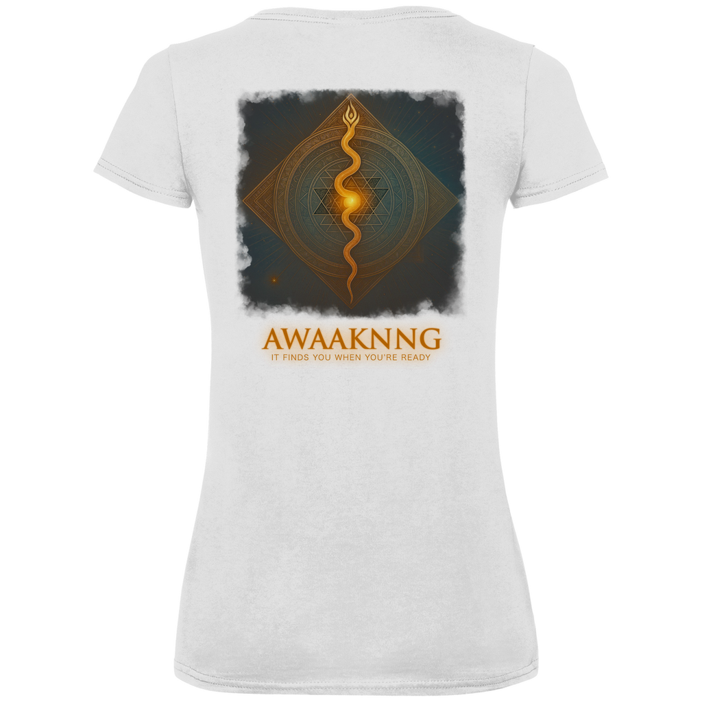 Awaaknng Flame Damen V-Neck T-Shirt