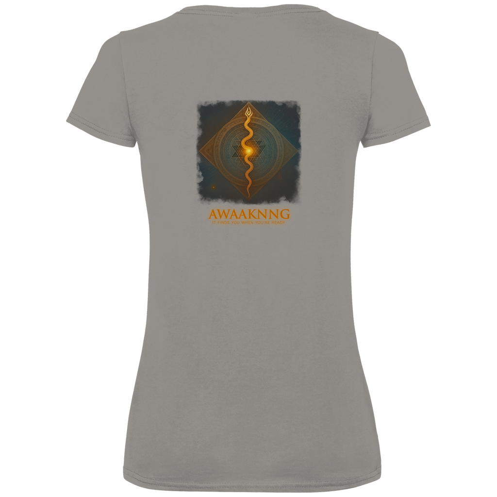 Awaaknng Flame Damen V-Neck T-Shirt