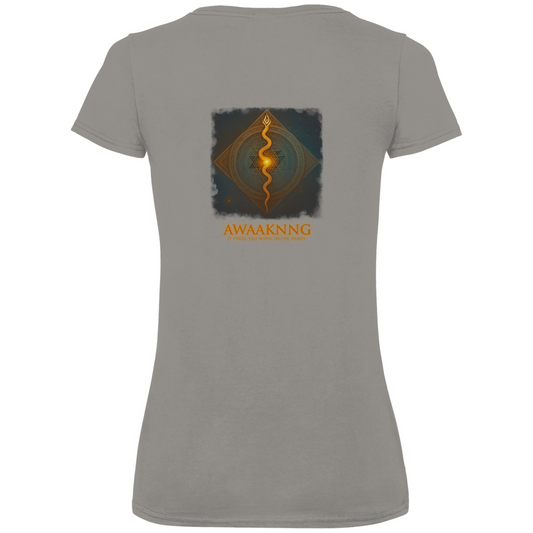 Awaaknng Flame Damen V-Neck T-Shirt