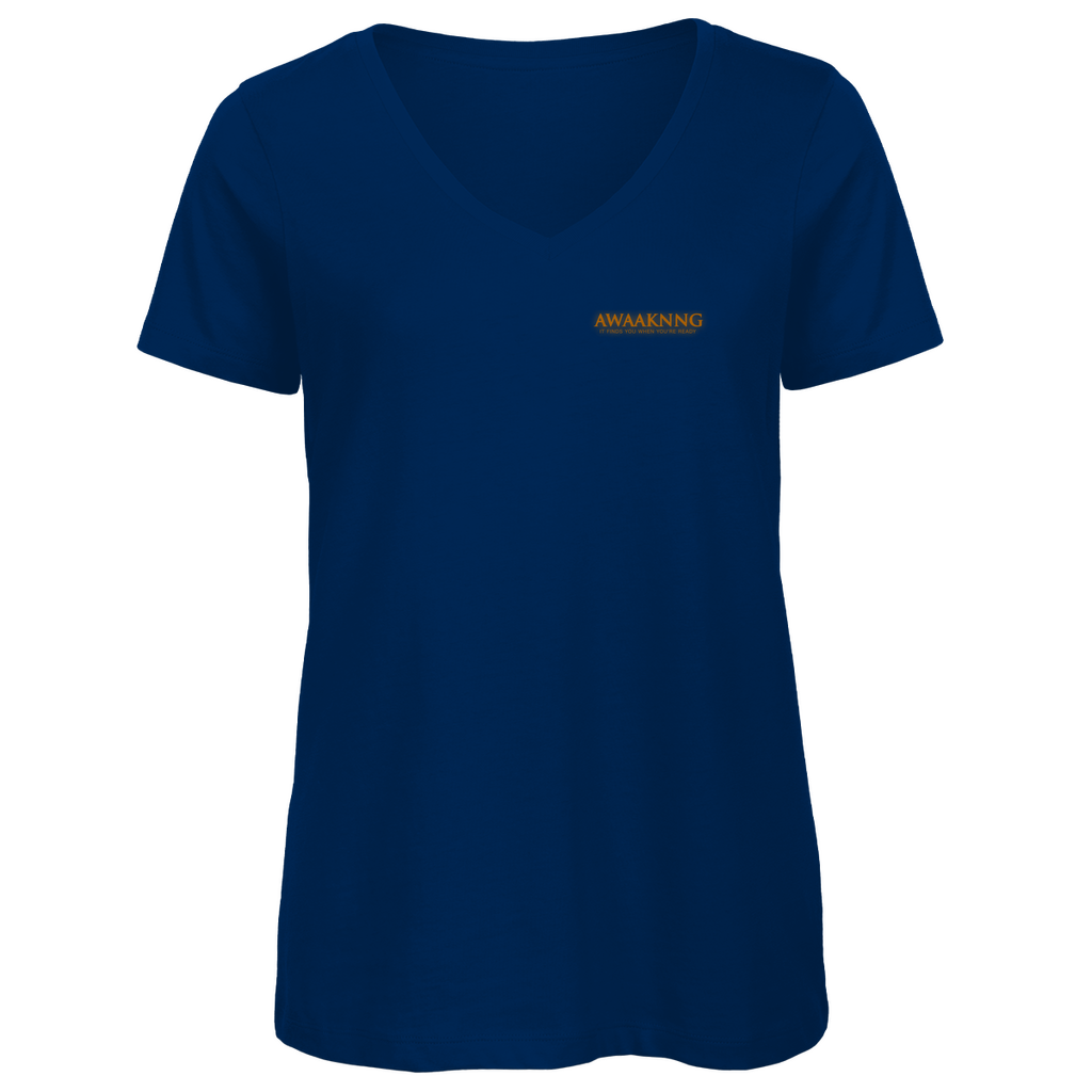 Awaaknng Flame Damen V-Neck T-Shirt