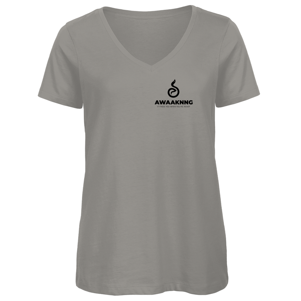 Awaaknng Flame Damen V-Neck T-Shirt