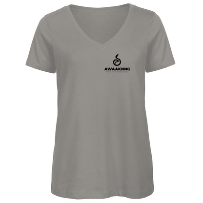 Awaaknng Flame Damen V-Neck T-Shirt