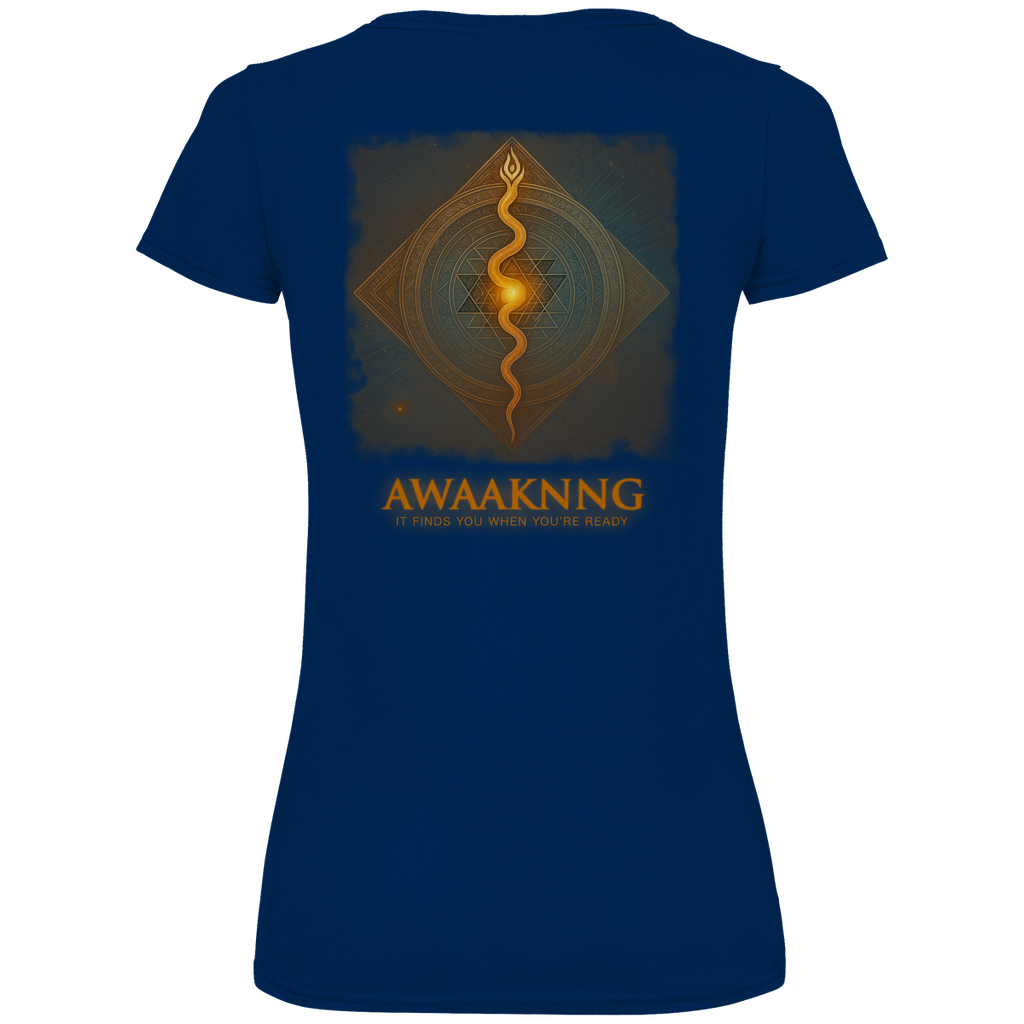 Awaaknng Flame Damen V-Neck T-Shirt