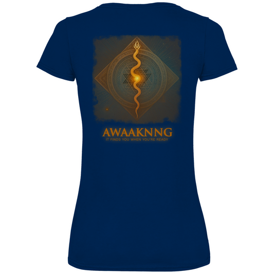 Awaaknng Flame Damen V-Neck T-Shirt