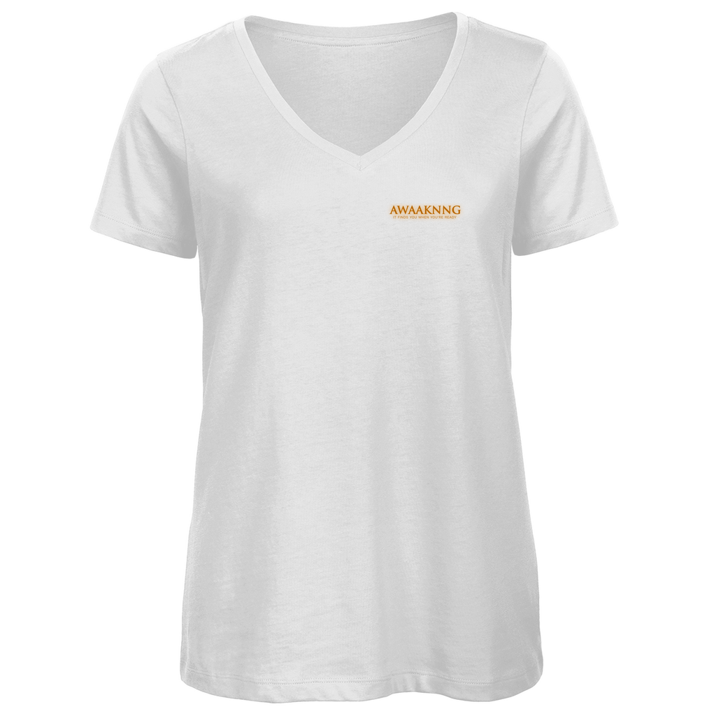 Awaaknng Flame Damen V-Neck T-Shirt